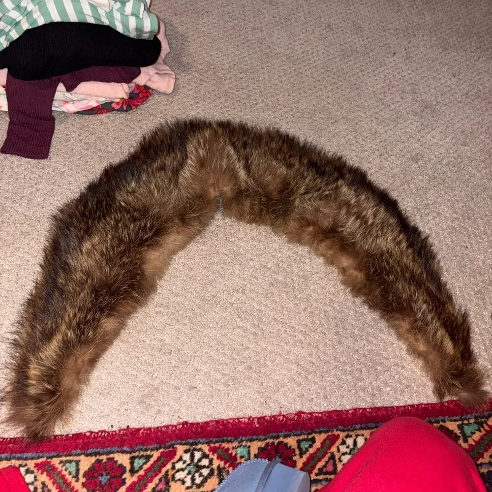 Real Mink Collar in Brown